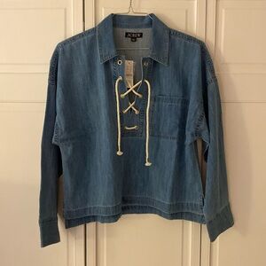 J crew jean shirt from Spring 2024 season